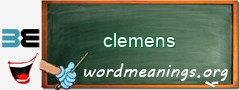 WordMeaning blackboard for clemens